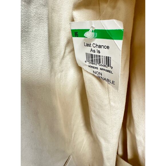 Something Navy Oversized Trench Coat - Ivory Size S - Picture 6 of 12